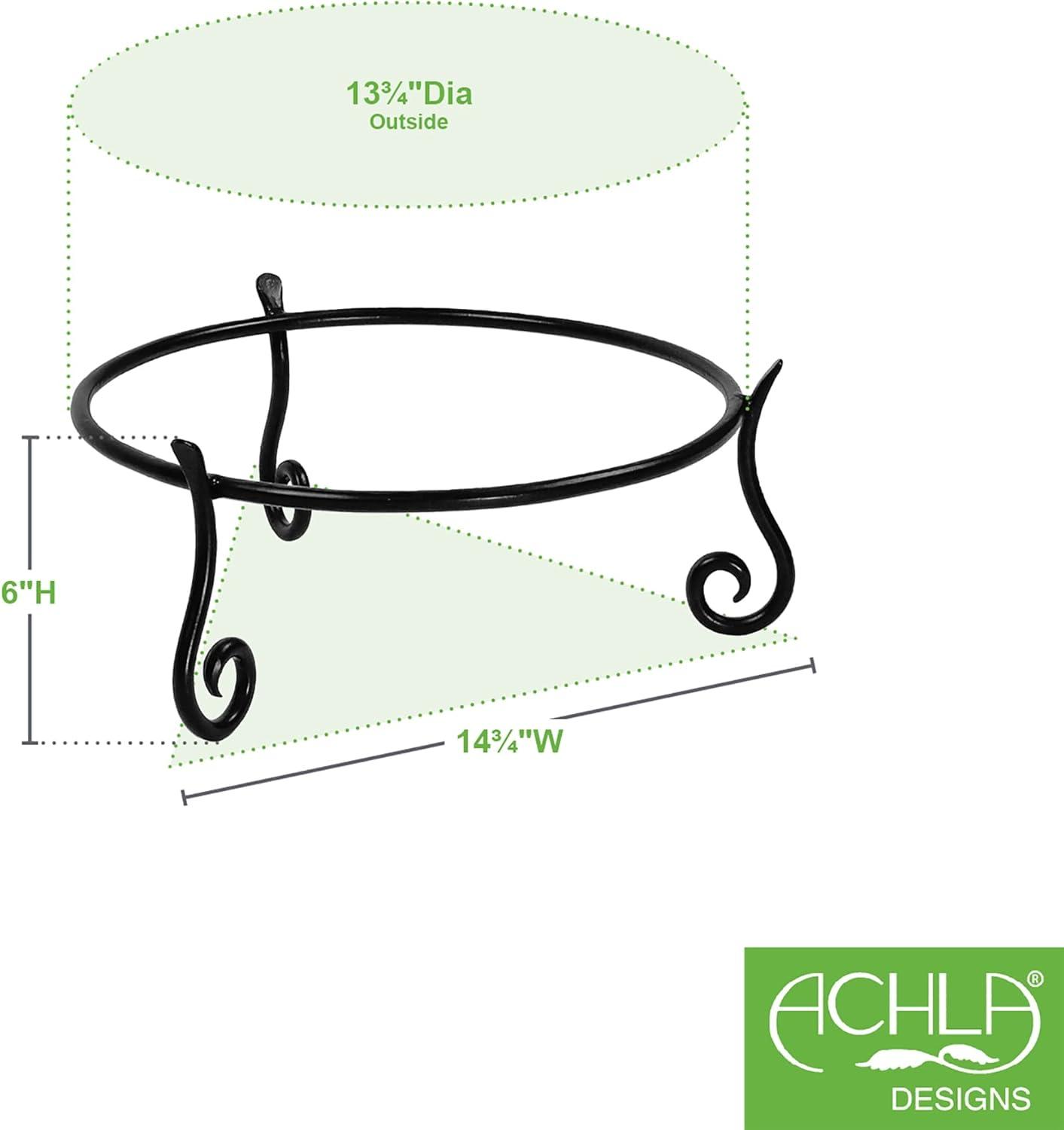 Black Wrought Iron Short Plant Stand