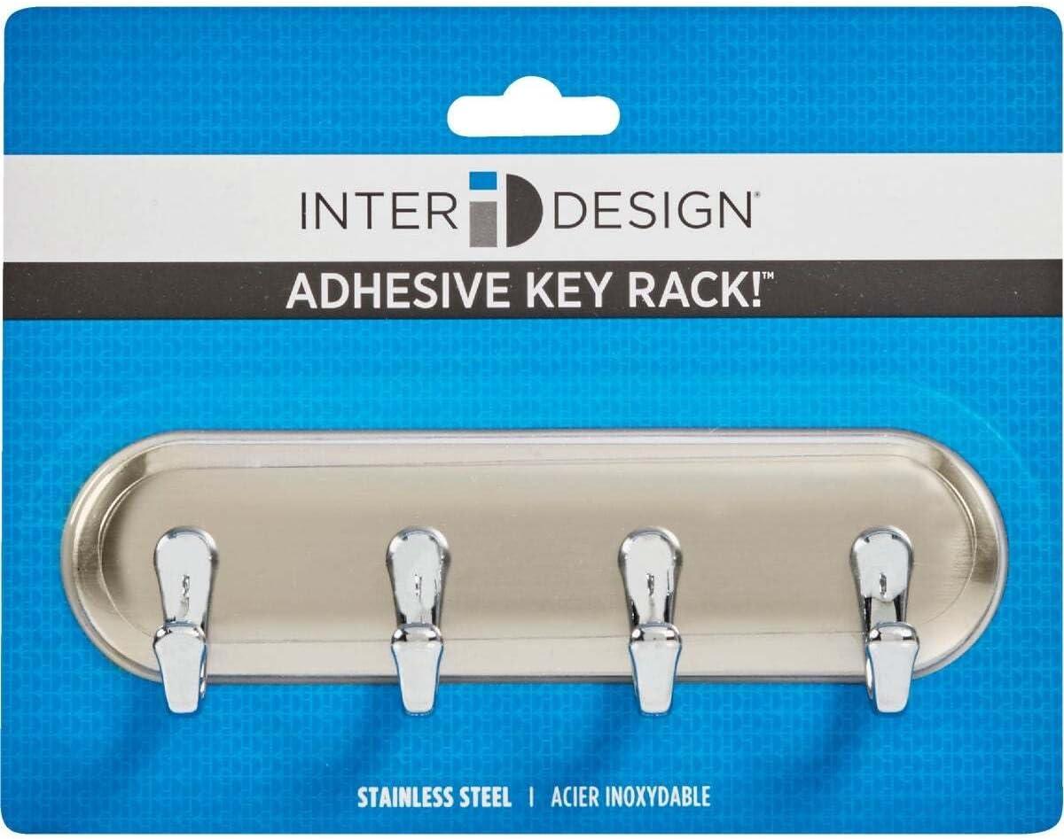 Inter-Design 54470 York Self Adhesive Small Key Rack