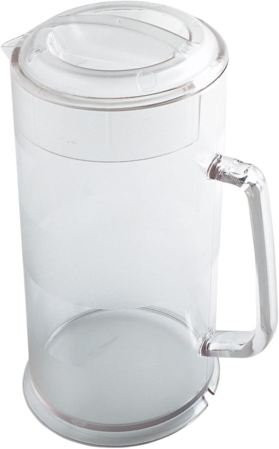 Clear Polycarbonate 64 oz Pitcher with Lid