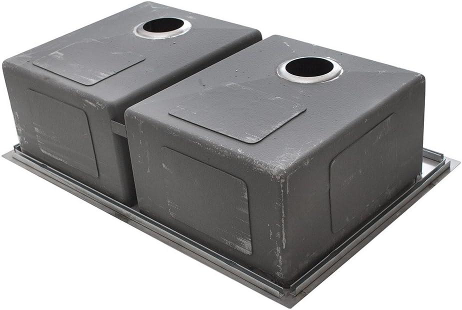 Vector 34" L x 23" W Double Basin Dual Mount Kitchen Sink