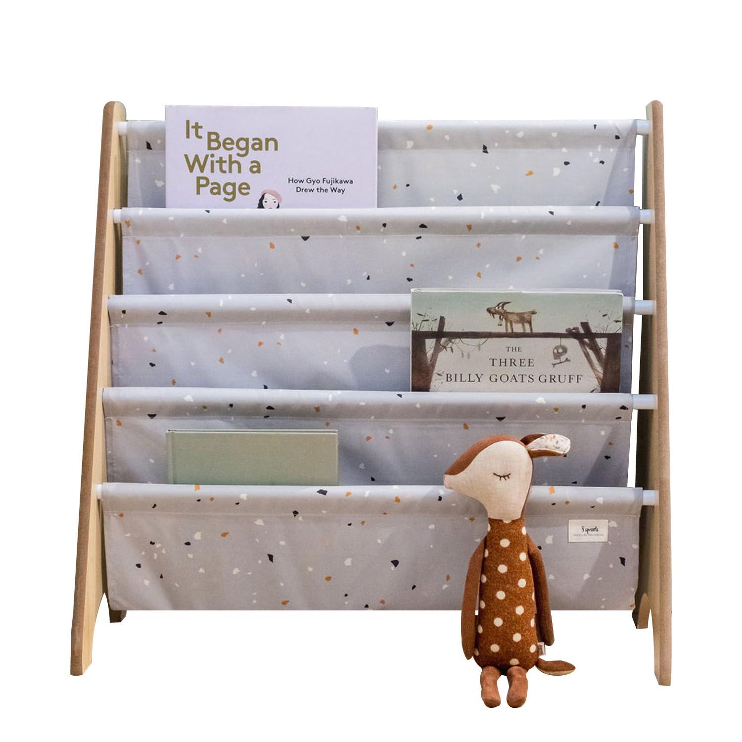 3 Sprouts - Book Shelf - Kids Book Rack Organizer  - Baby Room Bookcase