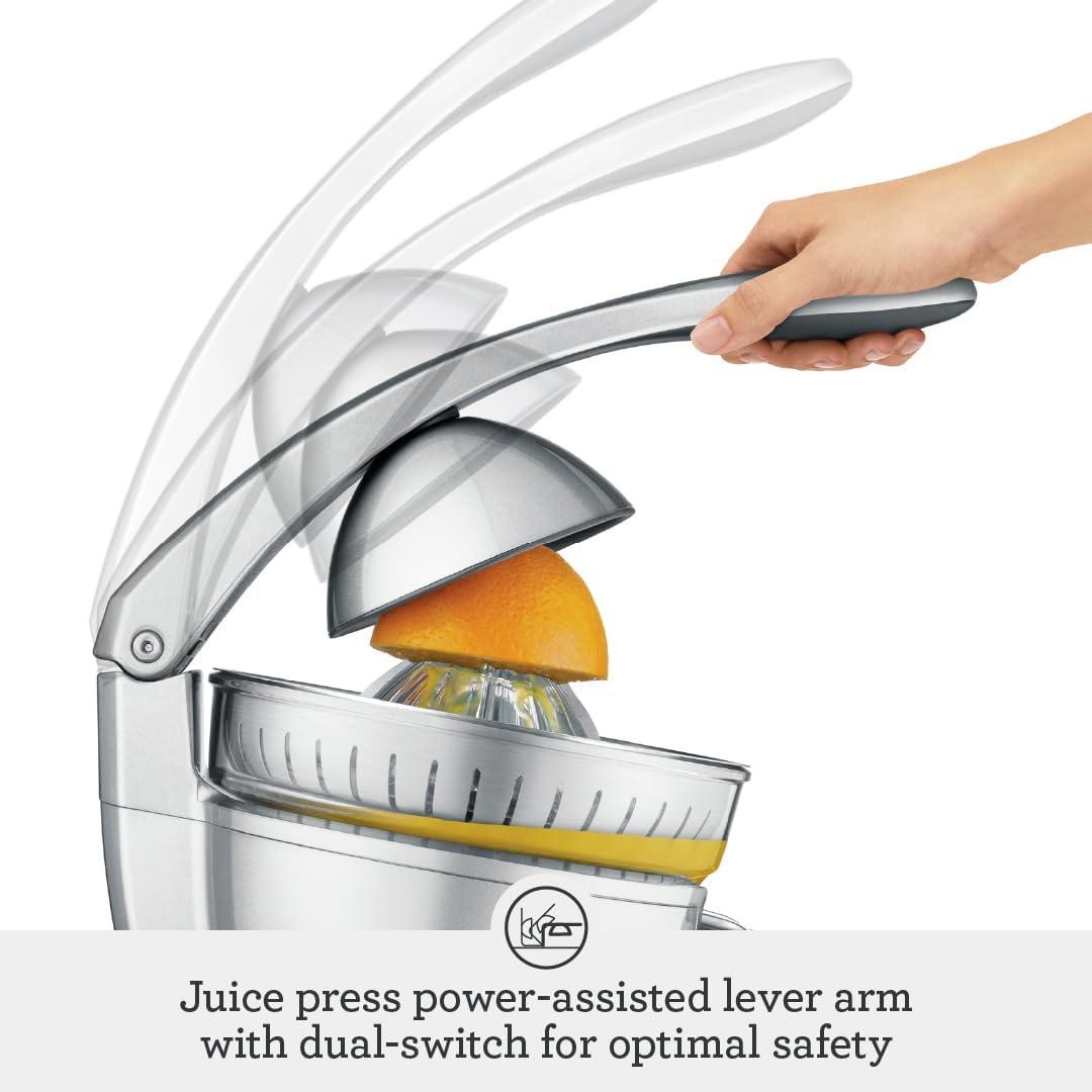 Silver Electric Citrus Press with Dishwasher Safe Parts