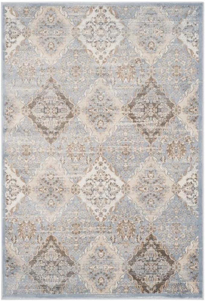 Vintage VTG572 Power Loomed Indoor Area Rug - Light Blue/Ivory - 5'1"x7'7" - Safavieh