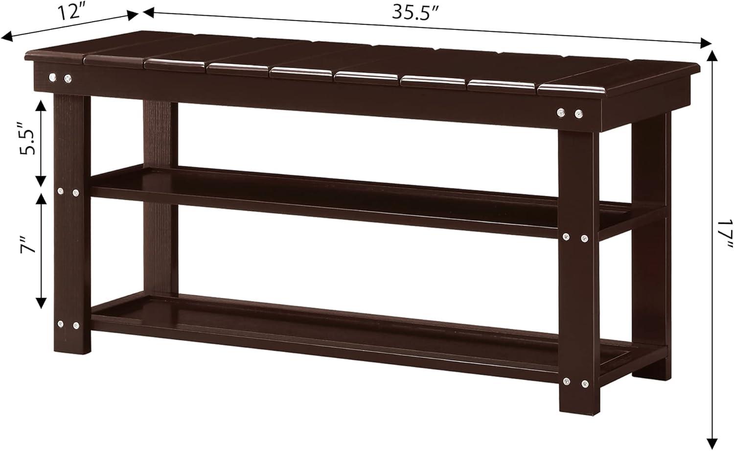 Convenience Concepts Oxford Utility Mudroom Bench, Multiple Finishes