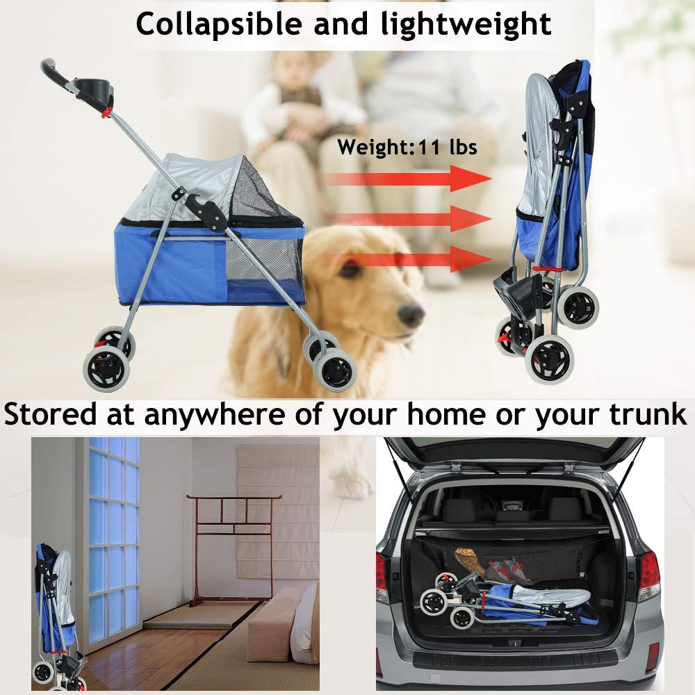 BestPet Foldable Pet Jogger Stroller