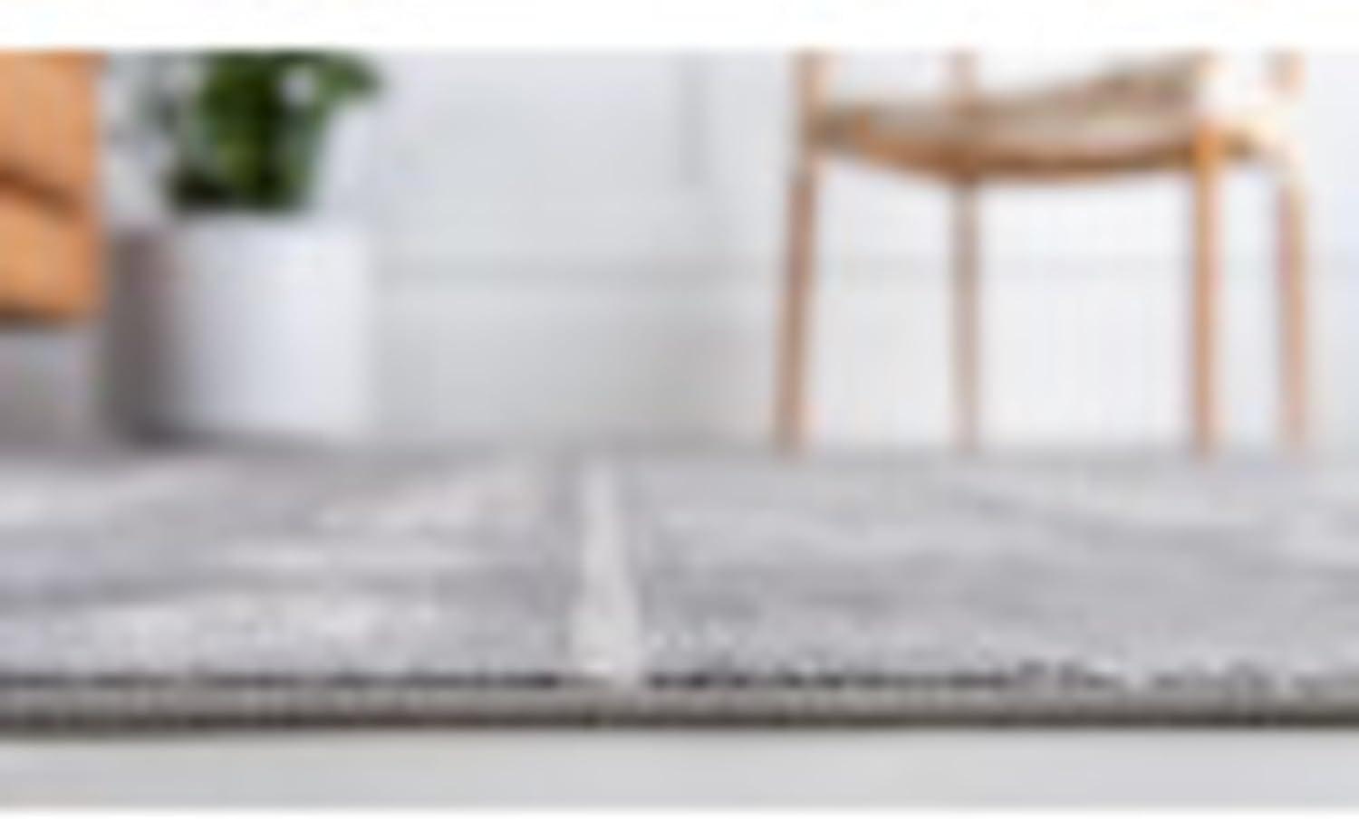 Unique Loom Portland Collection Area Rug - Orford (4' 1" x 6' 1" Rectangle Gray/Beige)