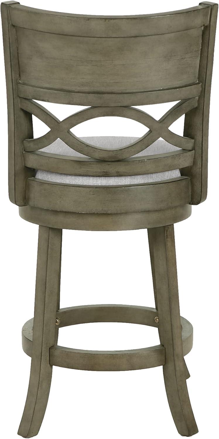 Manchester 24" Antique Gray Swivel Counter Stool