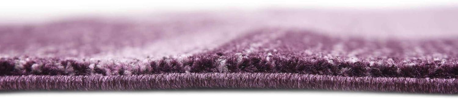 Unique Loom Del Mar Collection Area Rug - Sarah (7' 10" Square, Violet/ Purple)