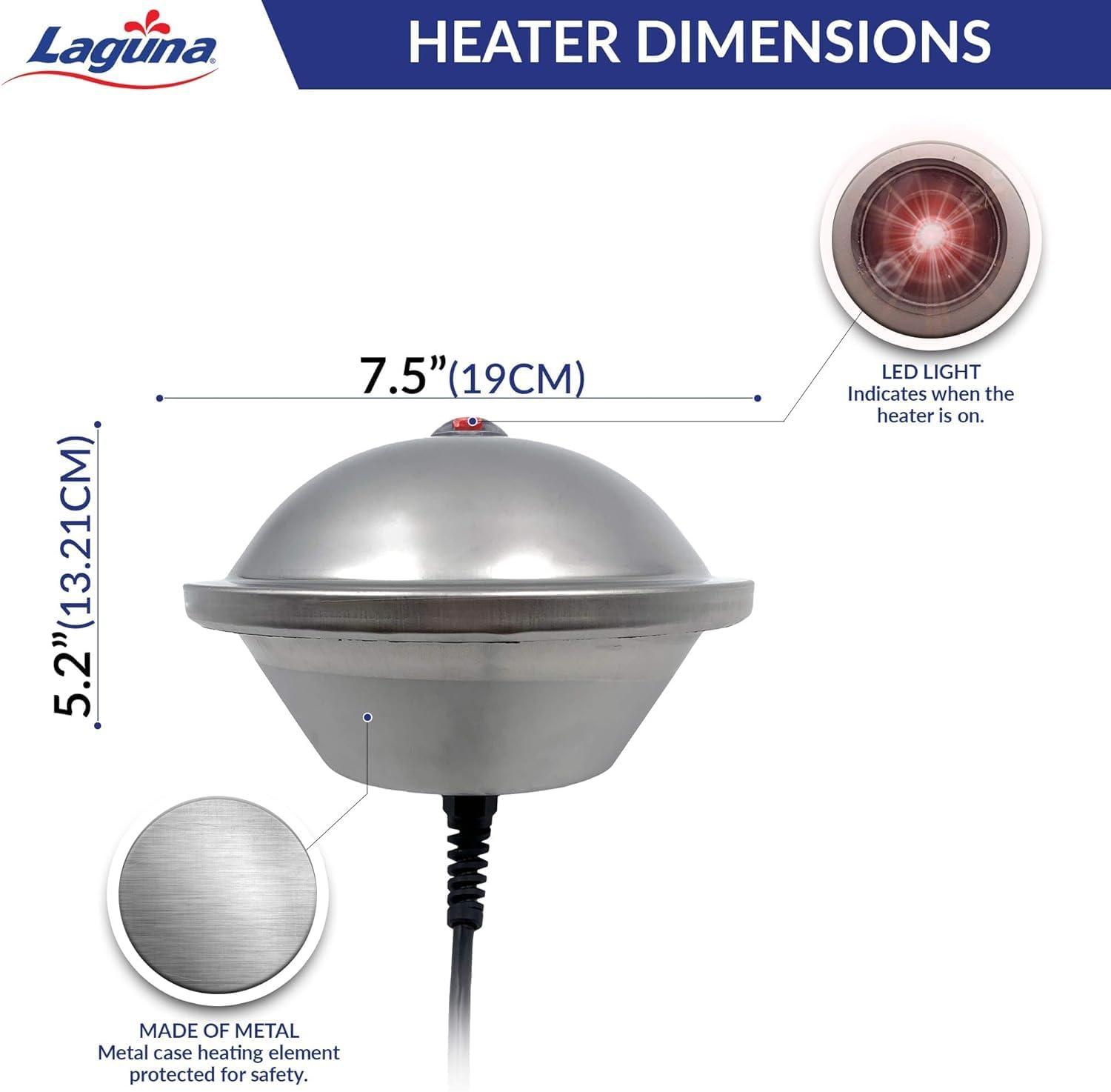 Laguna Stainless Steel 500-Watt Pond De-Icer with Thermostat Control