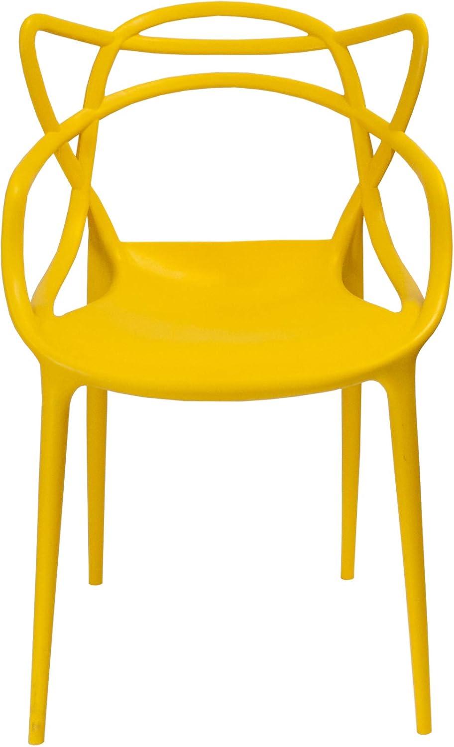 Mod Made MM-PC-006-Yellow Loop Chair - Yellow
