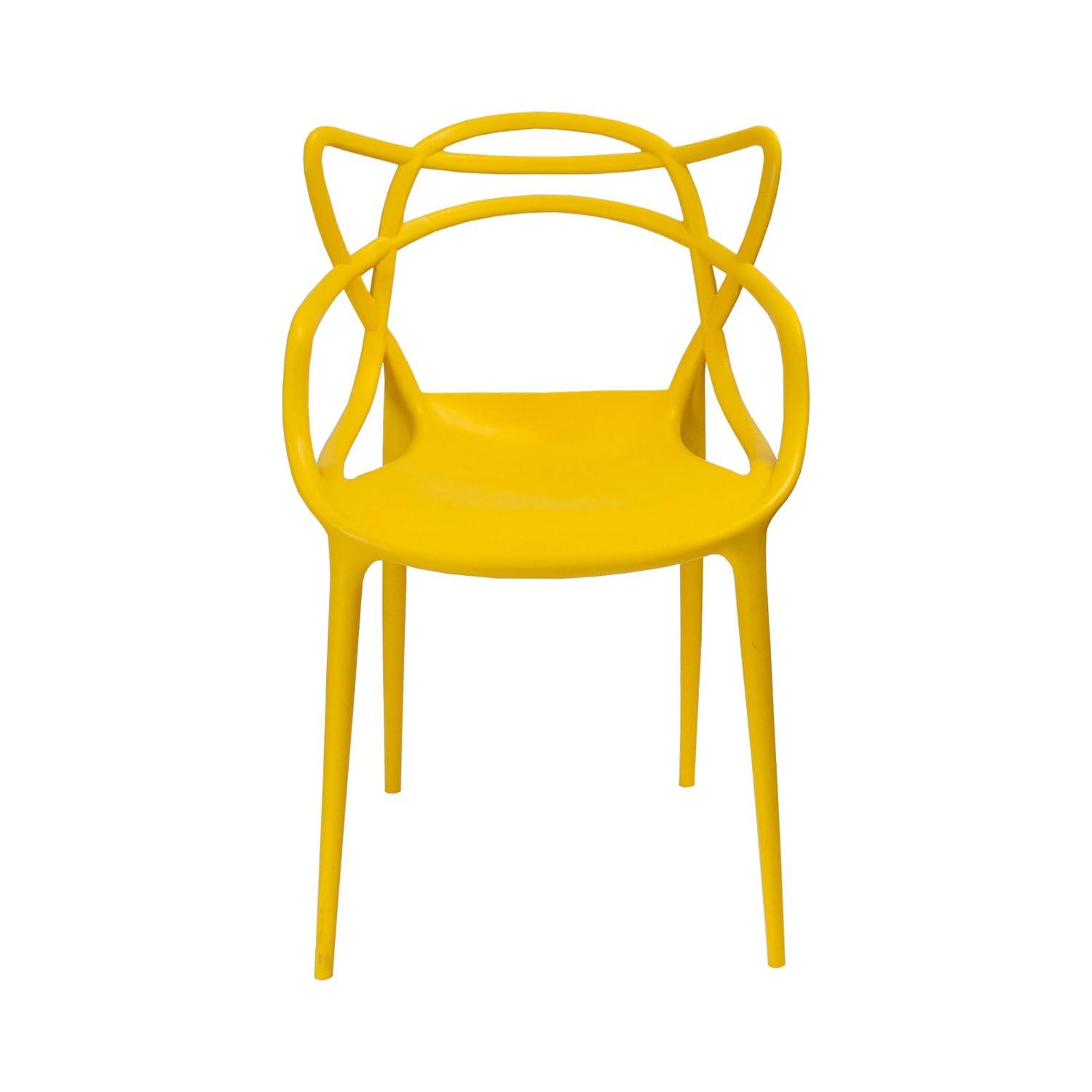 Mod Made MM-PC-006-Yellow Loop Chair - Yellow