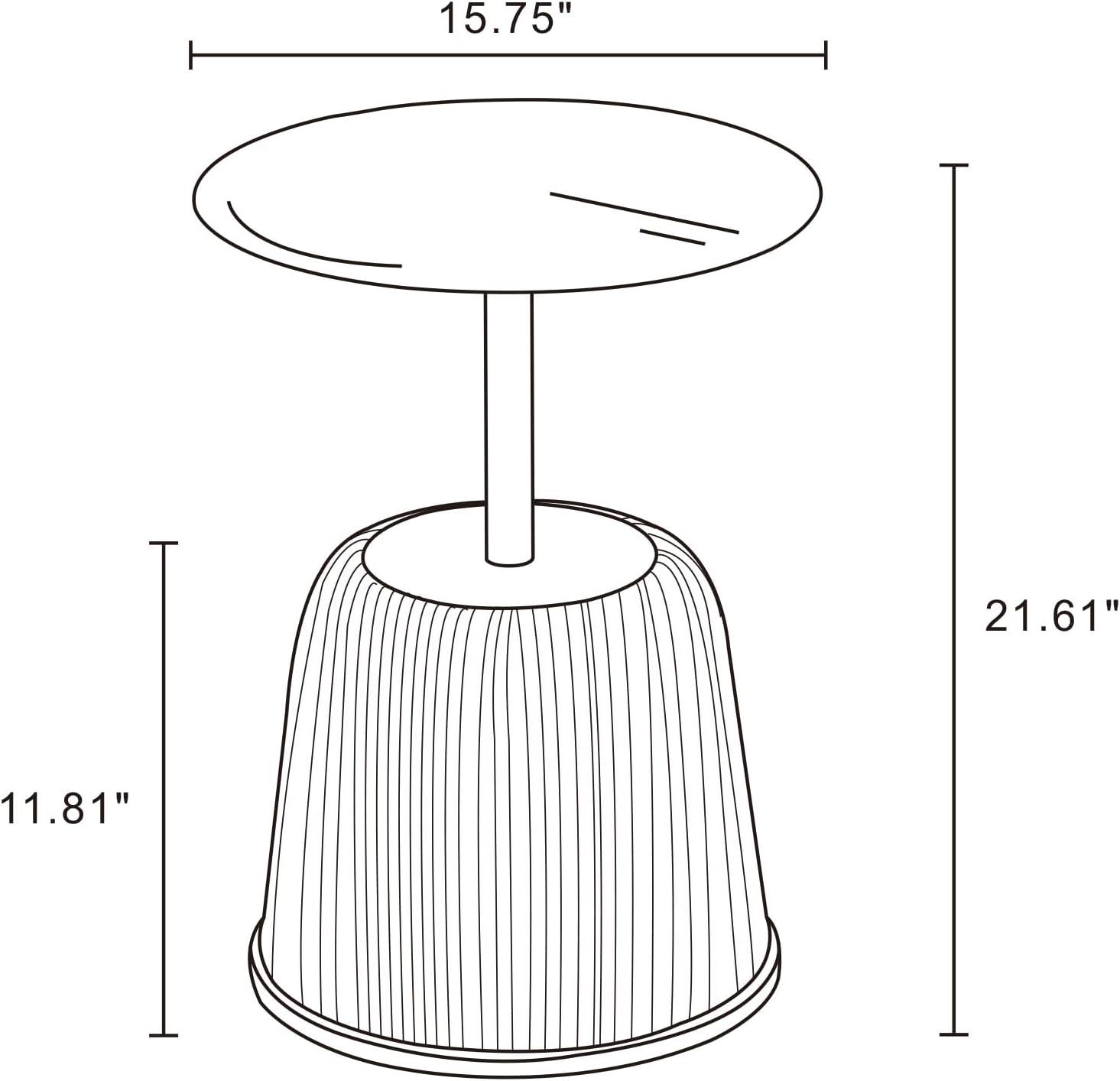 Manhattan Comfort 3pc Anderson Leatherette Upholstered Coffee Table and End Table Set Cream/Gray