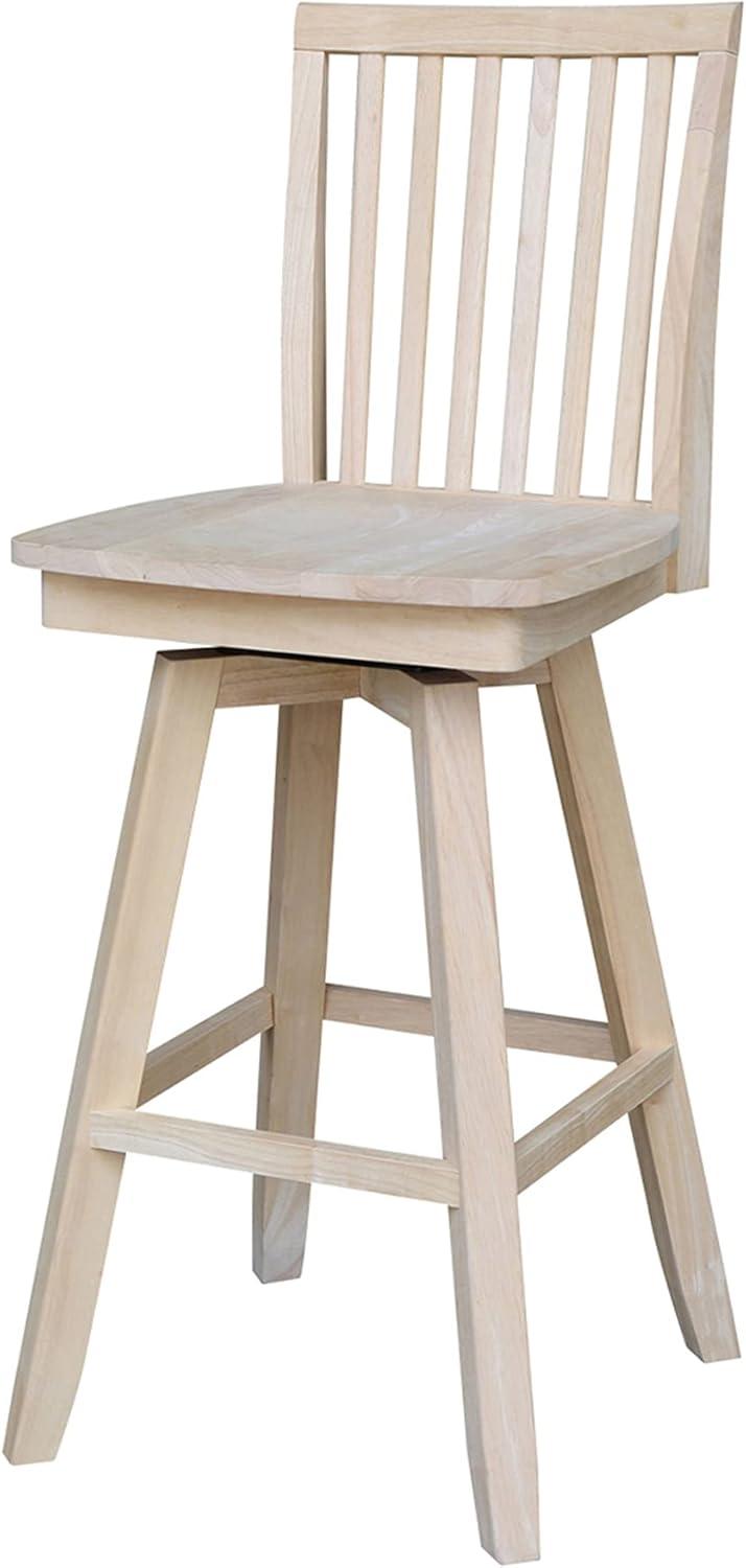 International Concepts Mission Bar Stool, 30", Ready to Finish