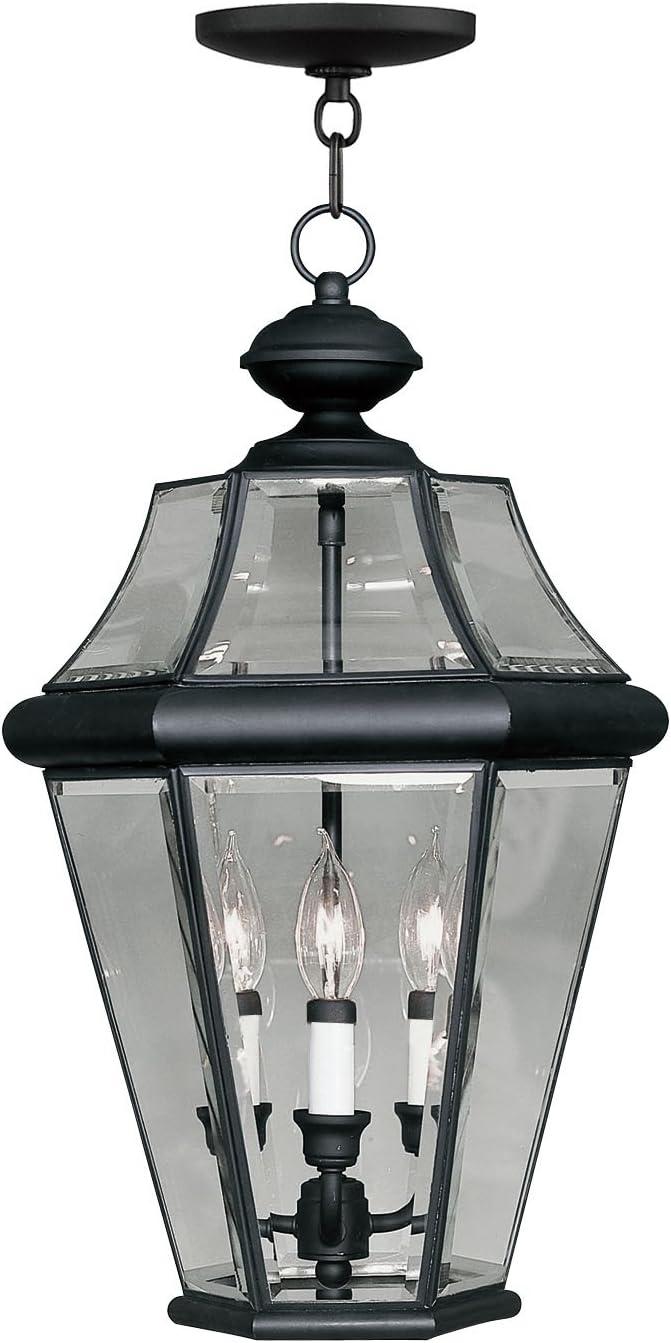 Livex Lighting Georgetown 3 - Light Pendant in  Black