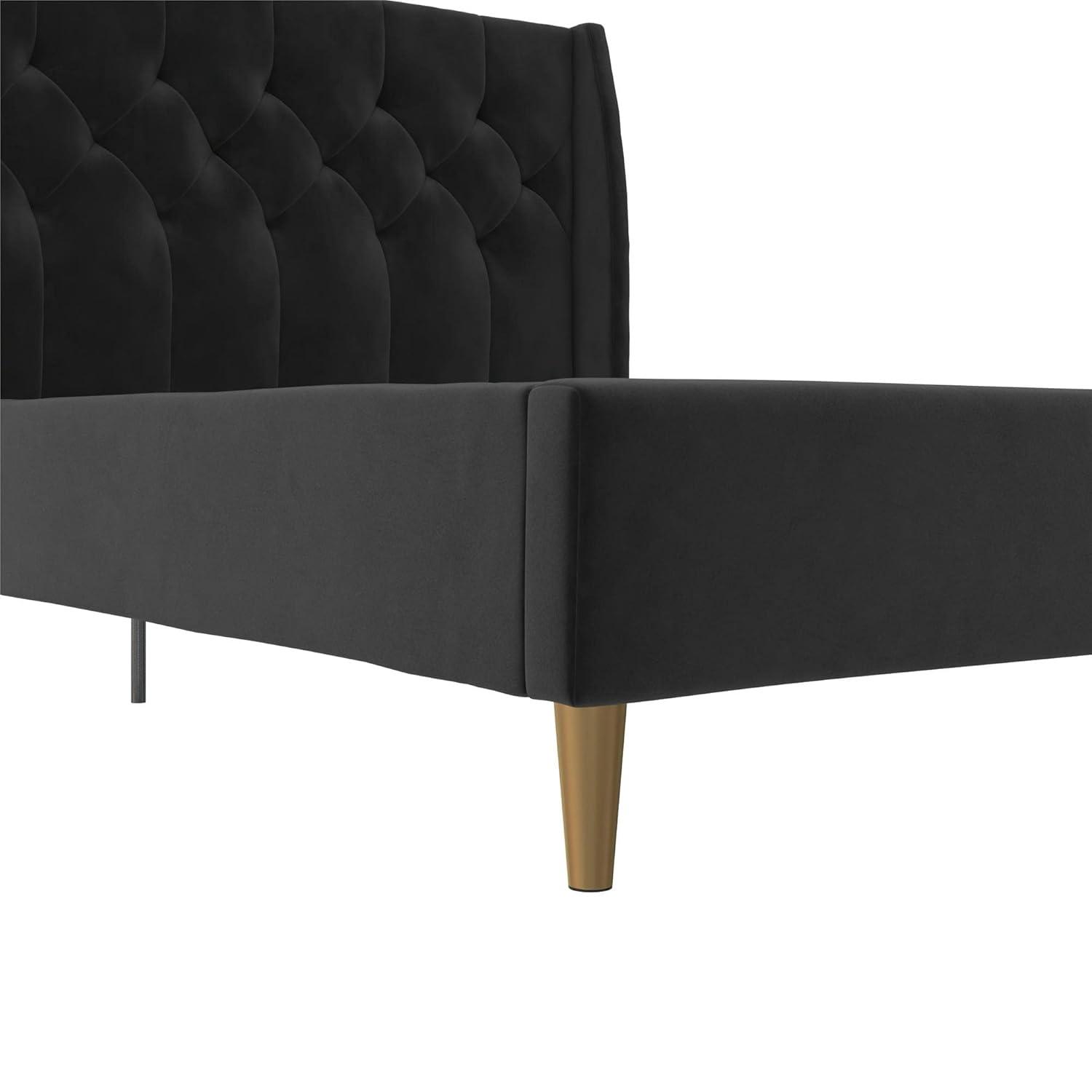 Her Majesty Upholstered Wingback Bed