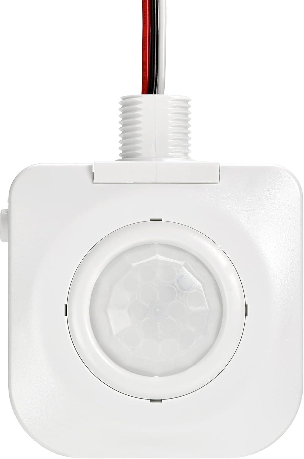 Maxxima High Bay Fixture Mount - 360 Degree PIR Occupancy Sensor, Hard Wired Indoor Motion Sensor, Automatic Commercial or Residential Lighting Solution, Max Height 30 Ft,  120-277V