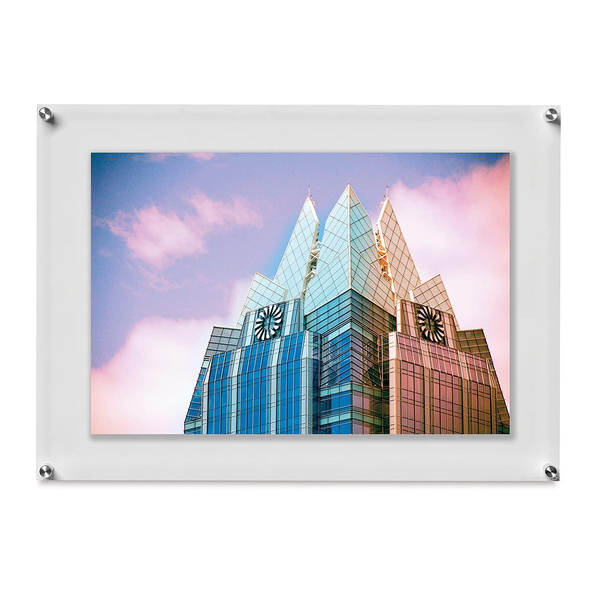 Double Panel Floating Acrylic Picture Frame