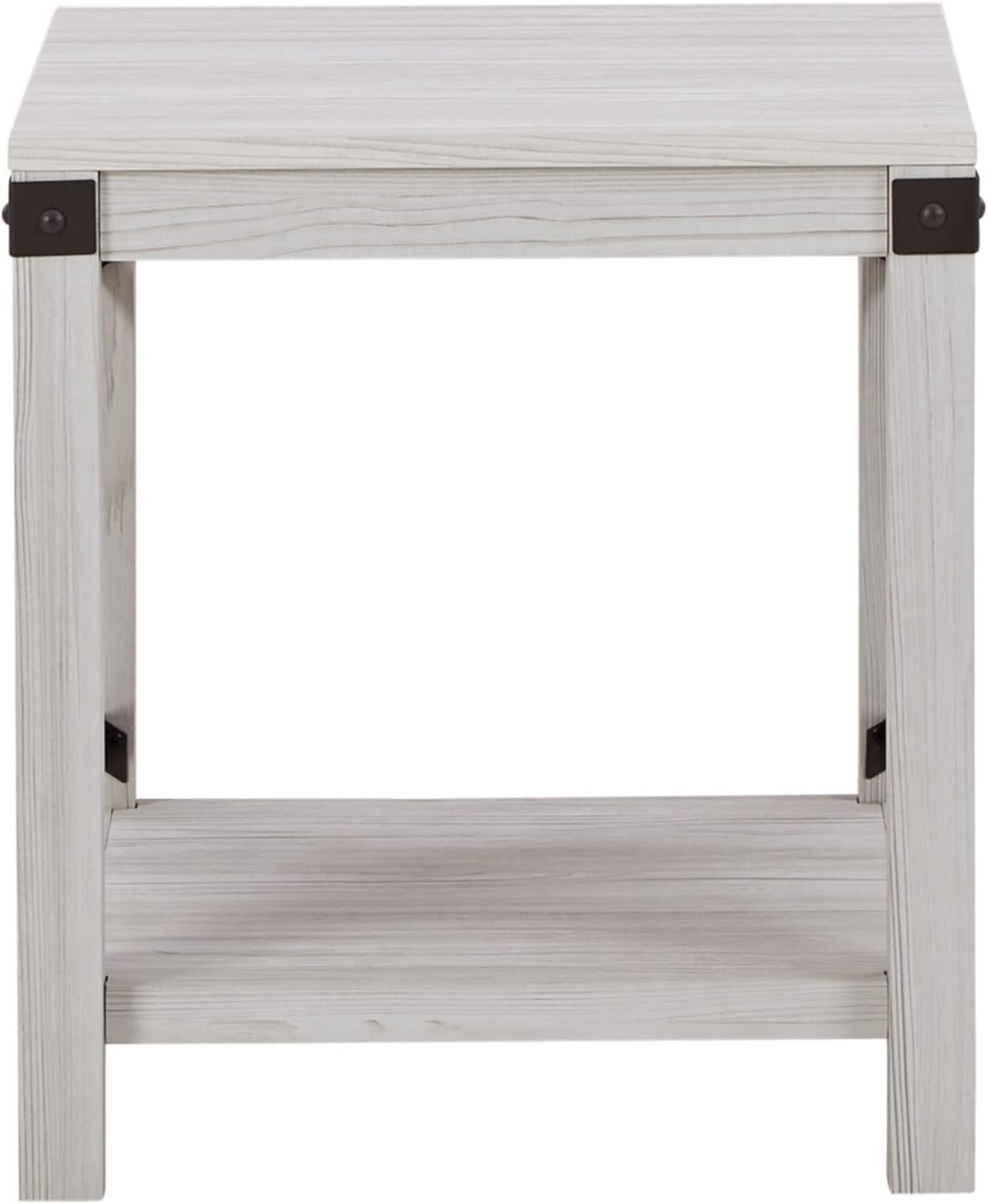 Bayflynn Console Sofa Table White - Signature Design by Ashley: Modern Farmhouse Style, Open Shelf Storage