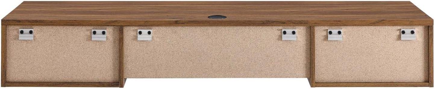 Modway Render Wall Mount Wood Office Desk