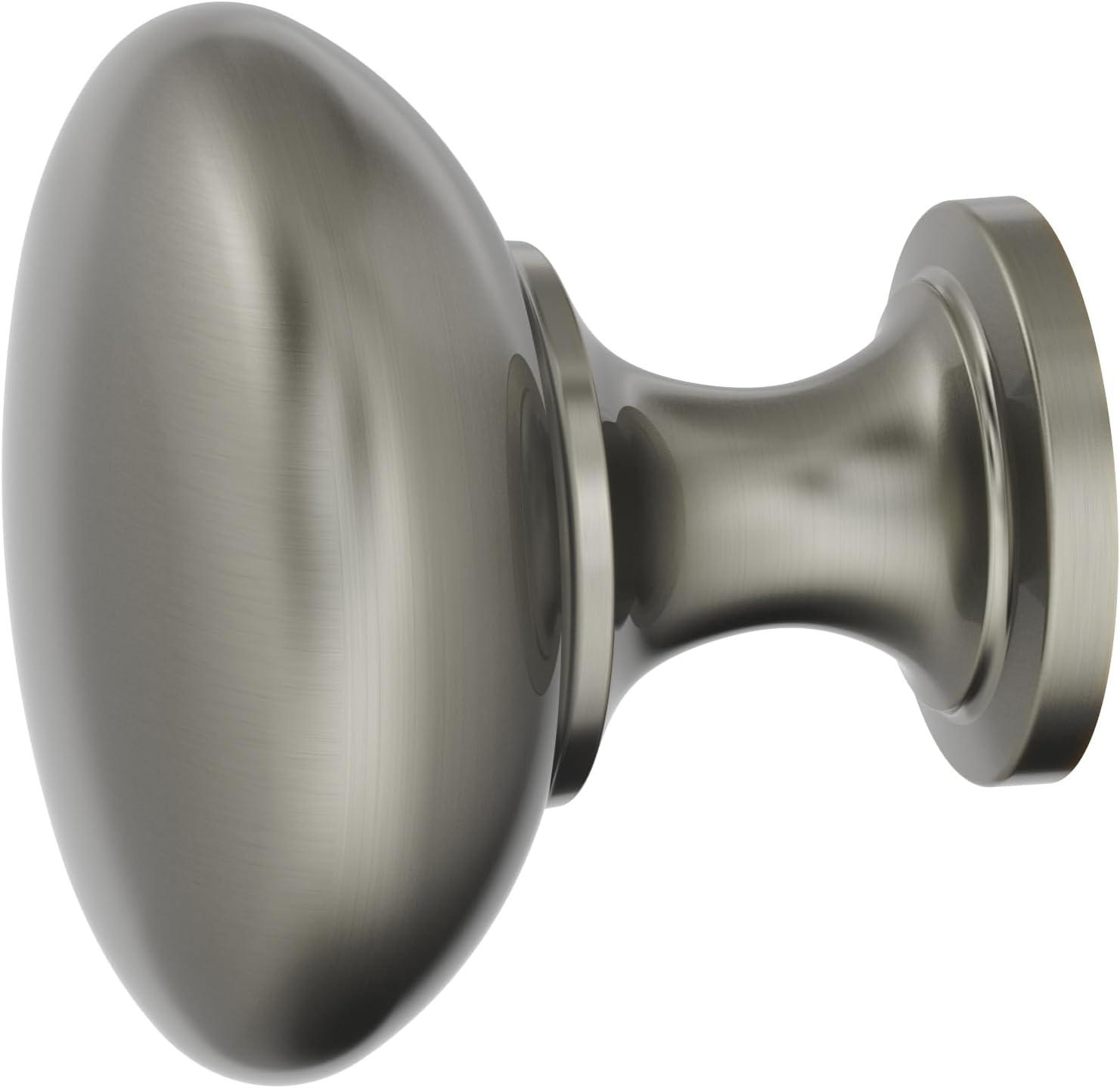 Amerock Edona 1-1/4 inch (32mm) Diameter Antique Silver Cabinet Knob