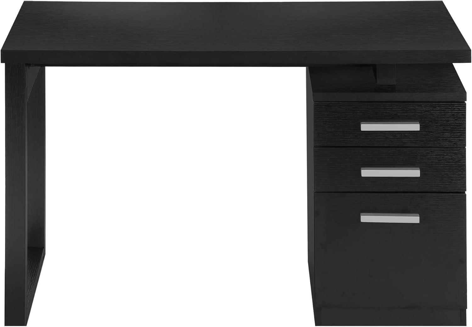 Monarch Specialties 30 x 23.5 x 48 in. Left or Right Facing Computer Desk, Black