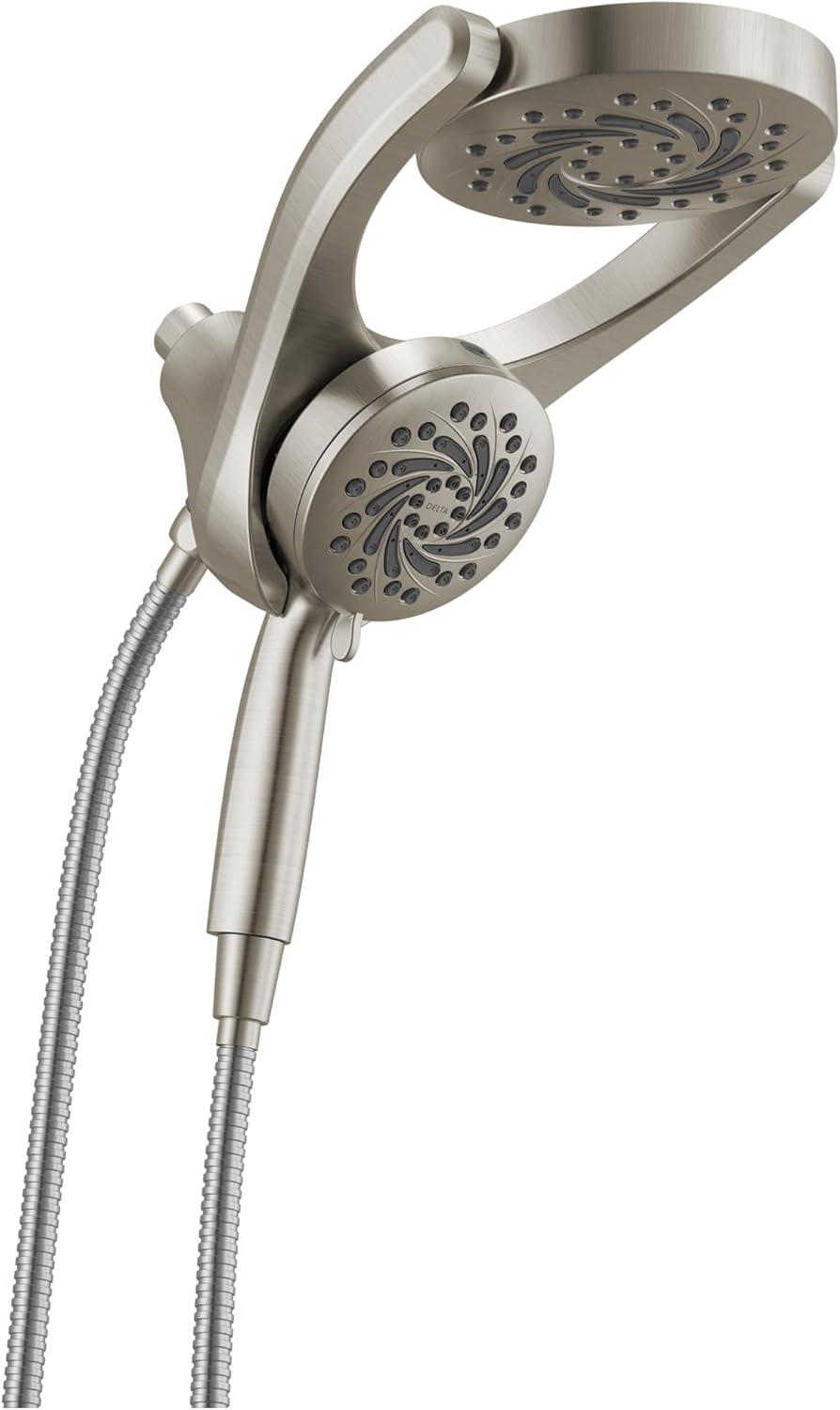 5-Setting HydroRain 2-in-1 Dual Shower Head with ProClean Spray
