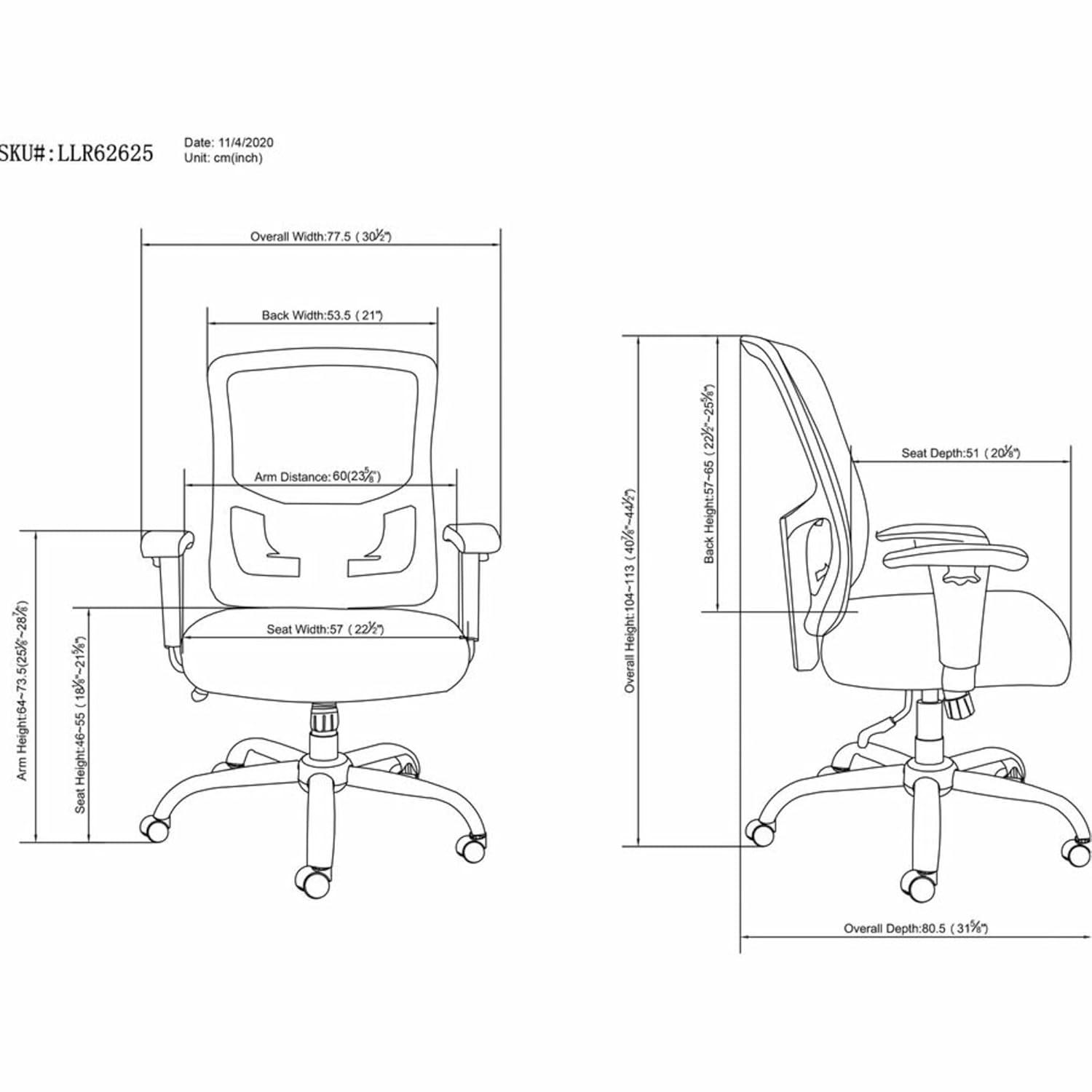 Lorell Mid Back Mesh Task Chair | Wayfair