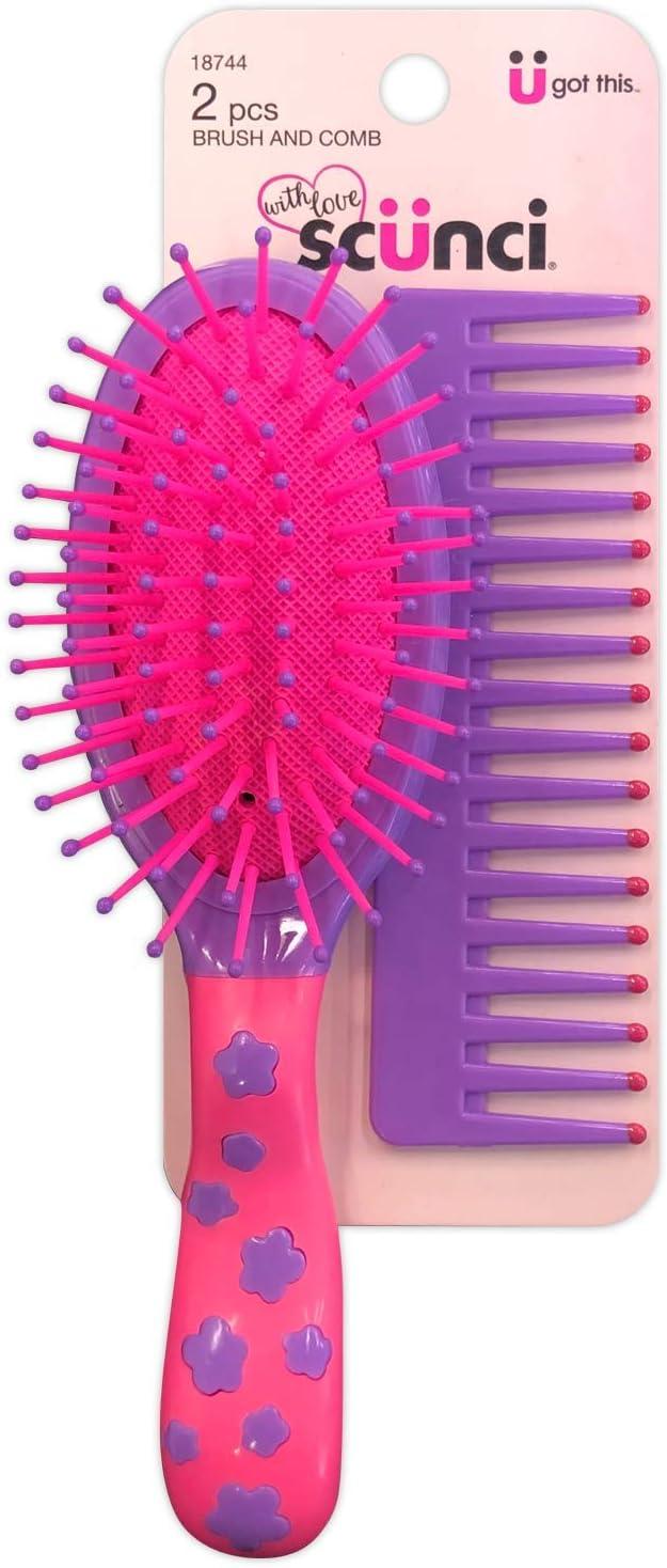 Assorted Color Kids Brush and Comb Set