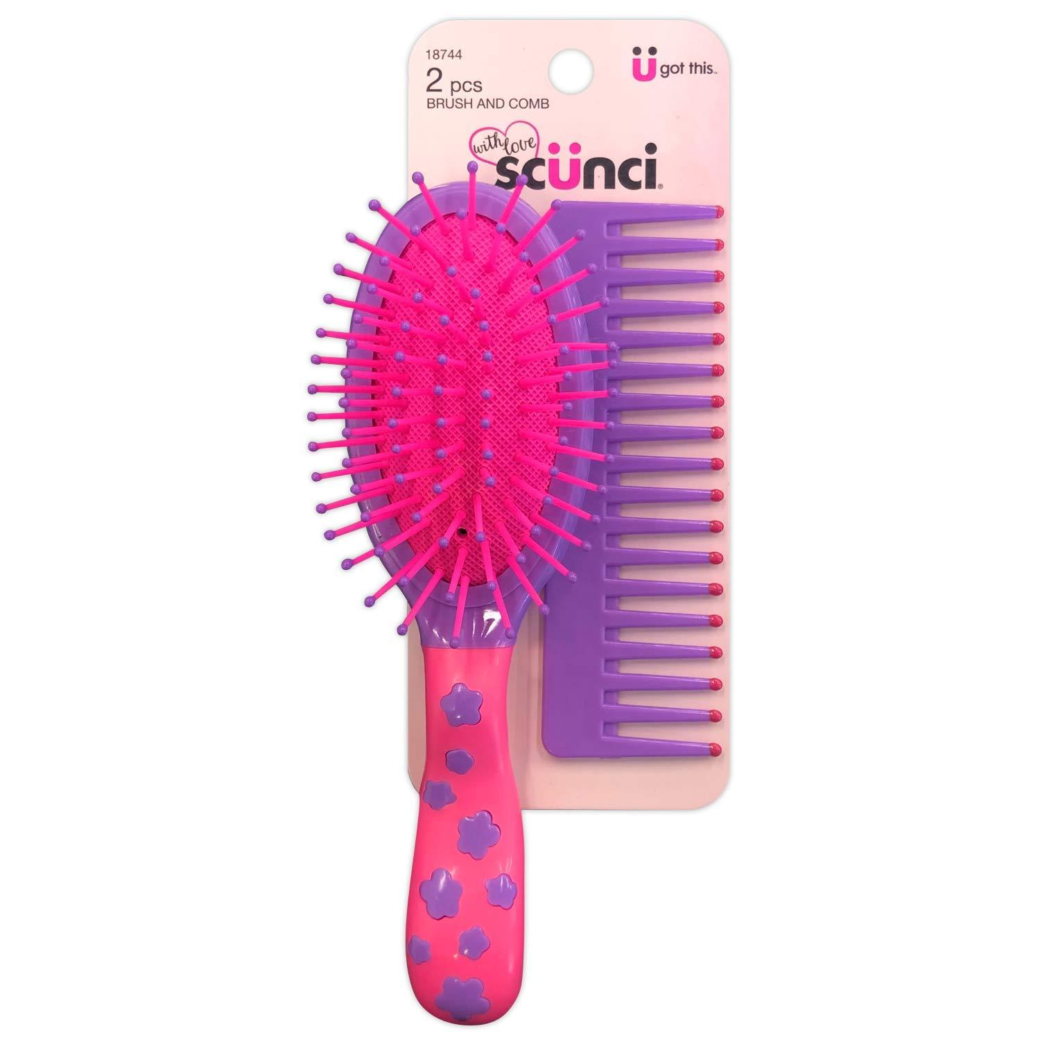 Assorted Color Kids Brush and Comb Set