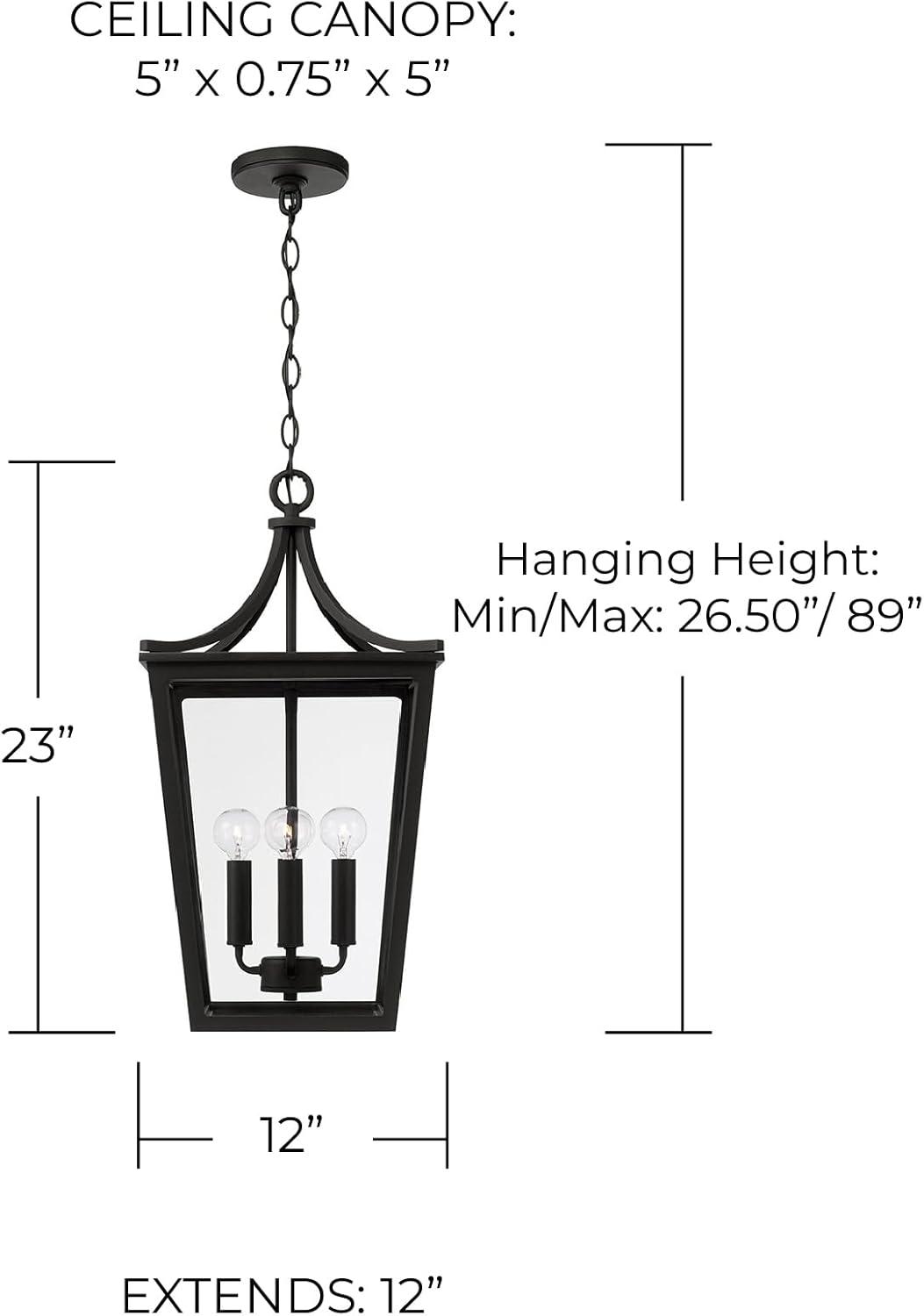 Capital Lighting Adair 4 - Light Pendant in  Black