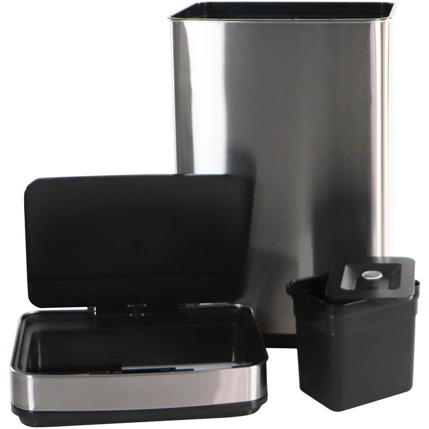Hanover Plastic Motion Sensor Kitchen Trash Can - 16 Gallons