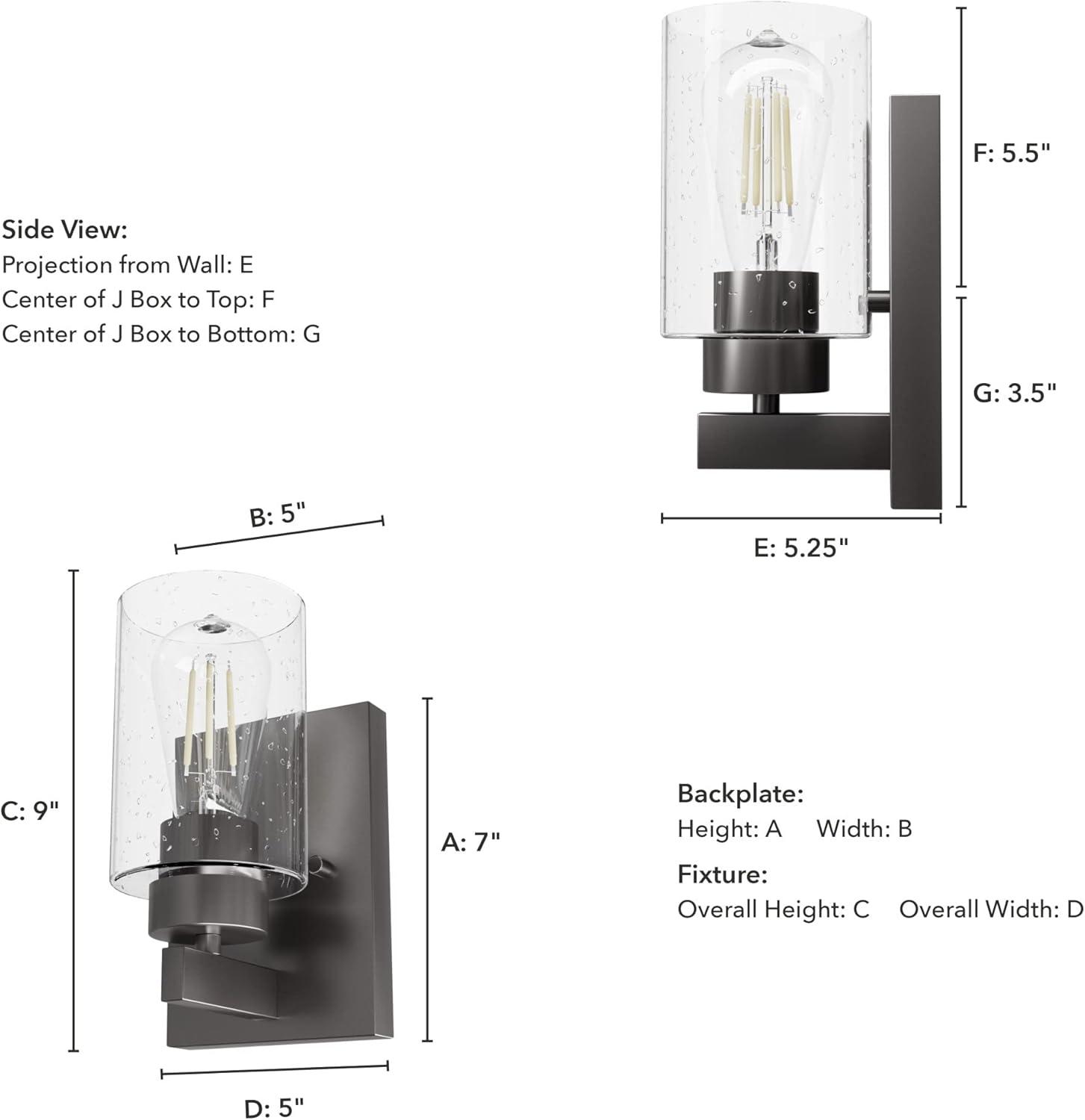 Hartland Aluminum Metal Armed Wall Sconce