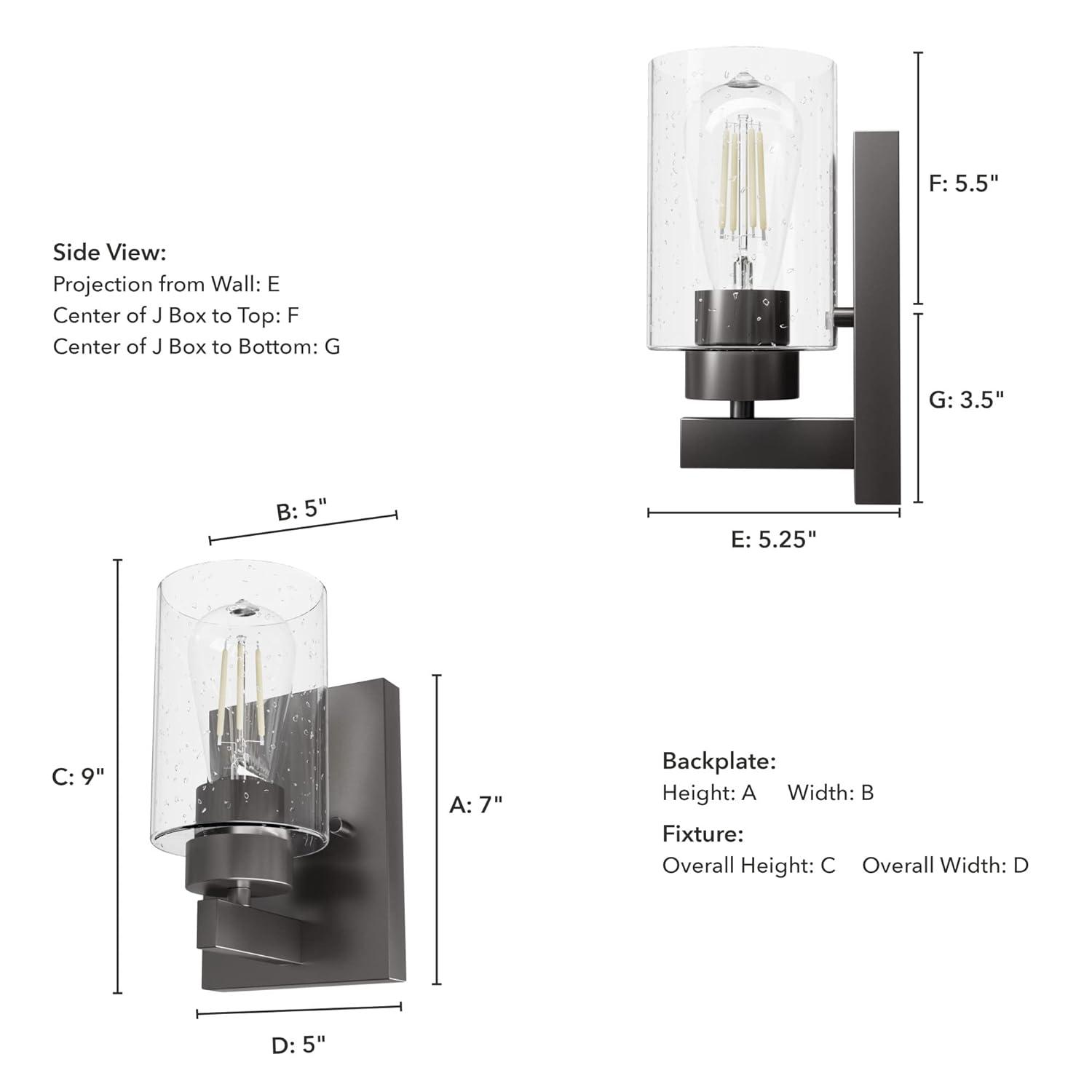 Hartland Aluminum Metal Armed Wall Sconce