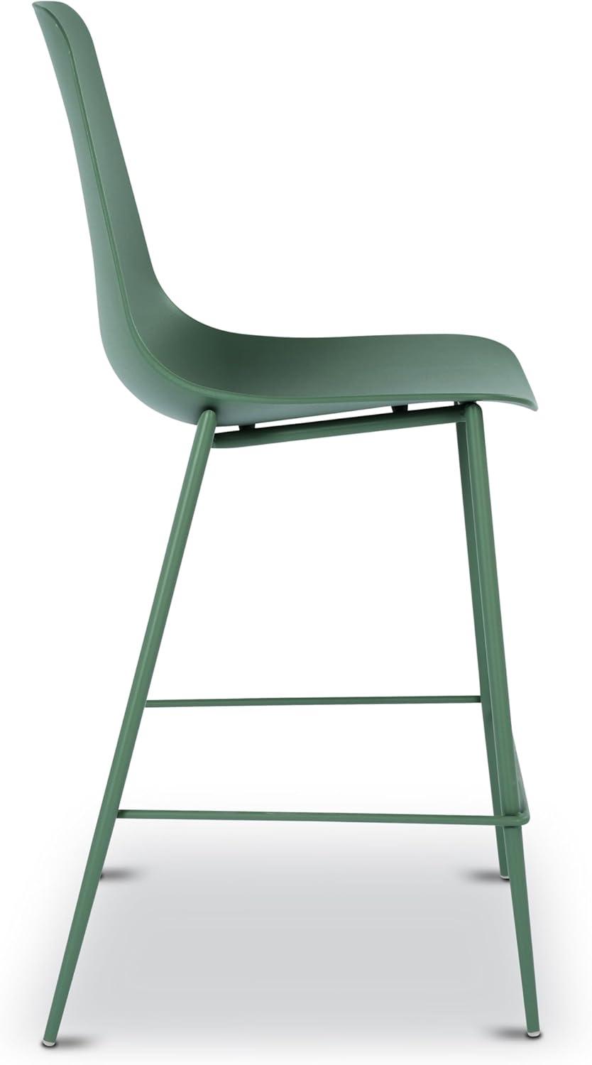 Poly and Bark Poly & Bark Isla Counter Stool (Set of 3) - 25" Seat Height Pistachio Green