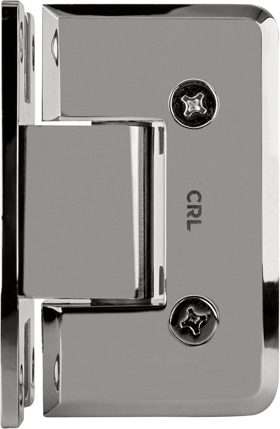 CRL P1N037CH Polished Chrome Pinnacle 037 Series Wall Mount 'H' Back Plate Hinge