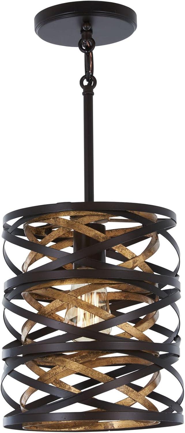 Minka Lavery Dark Bronze Mosaic Gold Mini Pendant Light 8 1/2" Wide Modern for Dining Room House Kitchen Island Living Bedroom