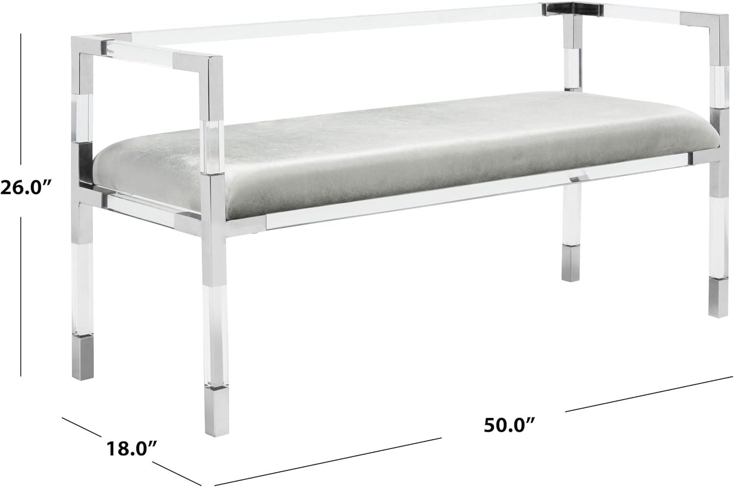 Anastasia Acrylic Bench  - Safavieh