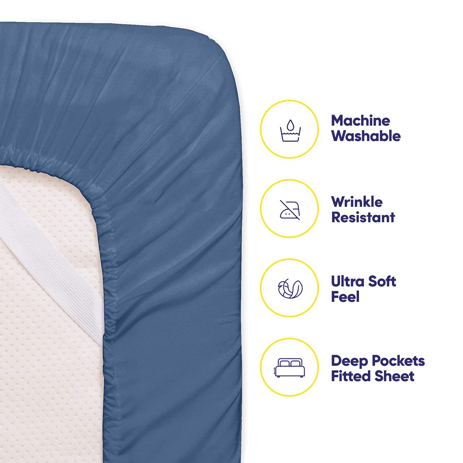Sweet Home Collection Luxurious Soft Microfiber Sheet Set with Bonus Pillowcases
