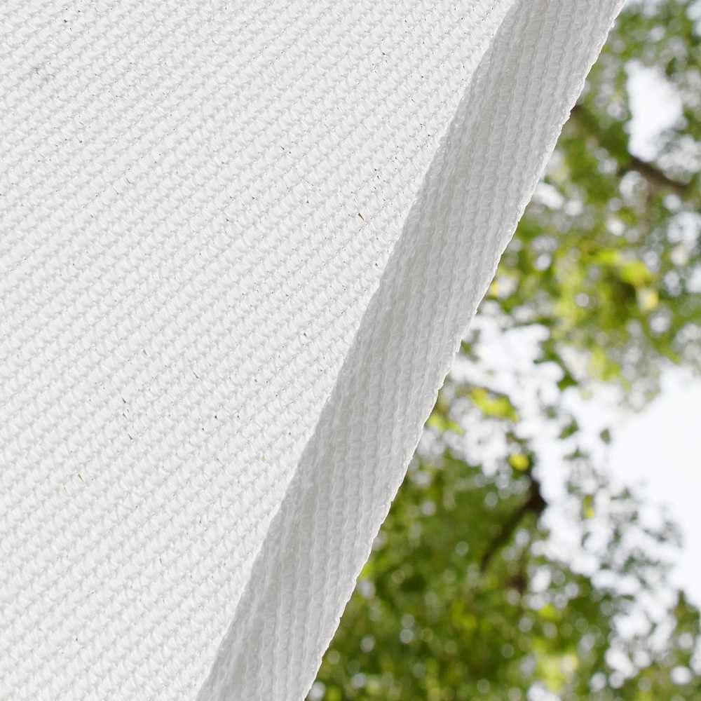 Amgo 12' x 12' x 12' White Triangle Sun Shade Sail Outdoor Canopy Awning UPF50+ AGTAPT8, 95% UV Blockage, Water & Air Permeable, Commercial Standard Heavy Duty (We Make Custom Size)