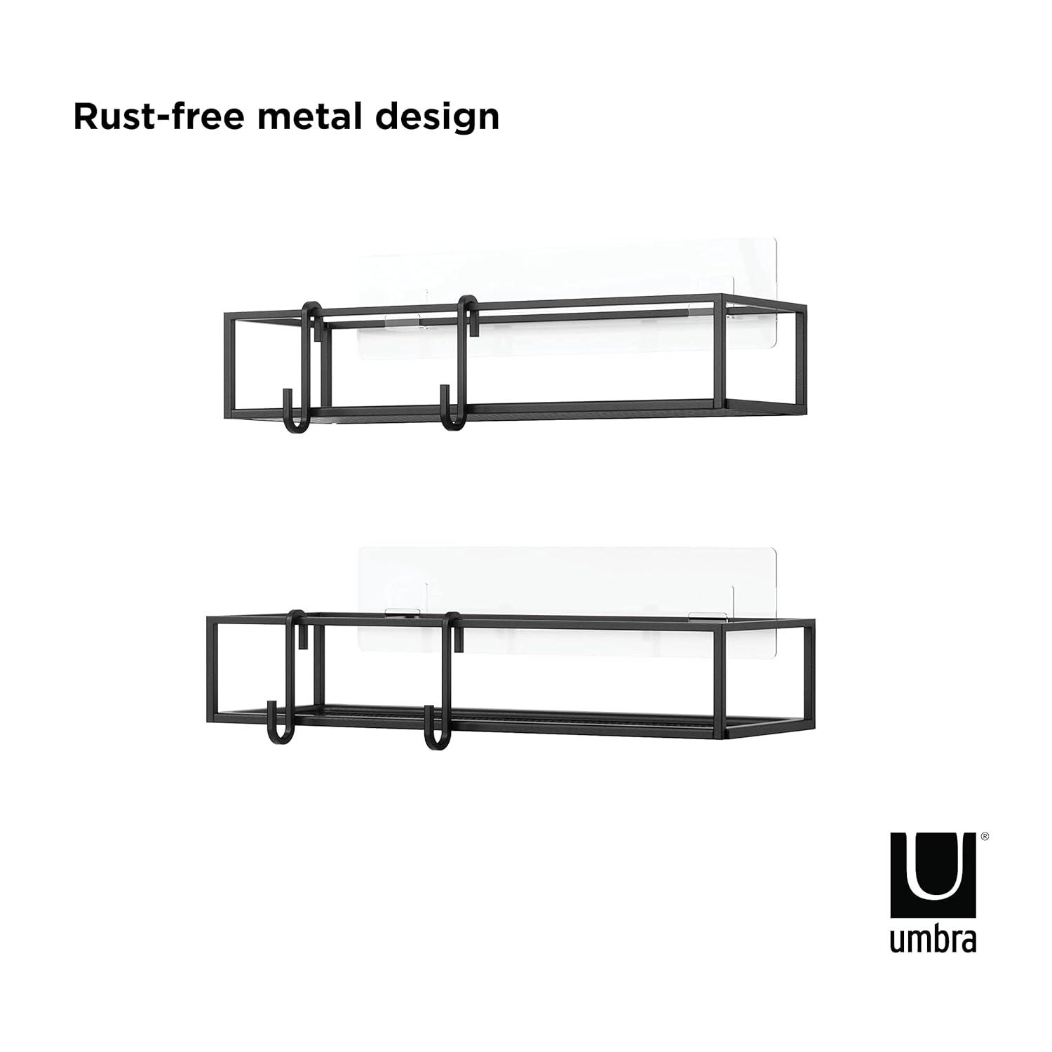 Umbra Cubiko Black Hanging Shower Bins