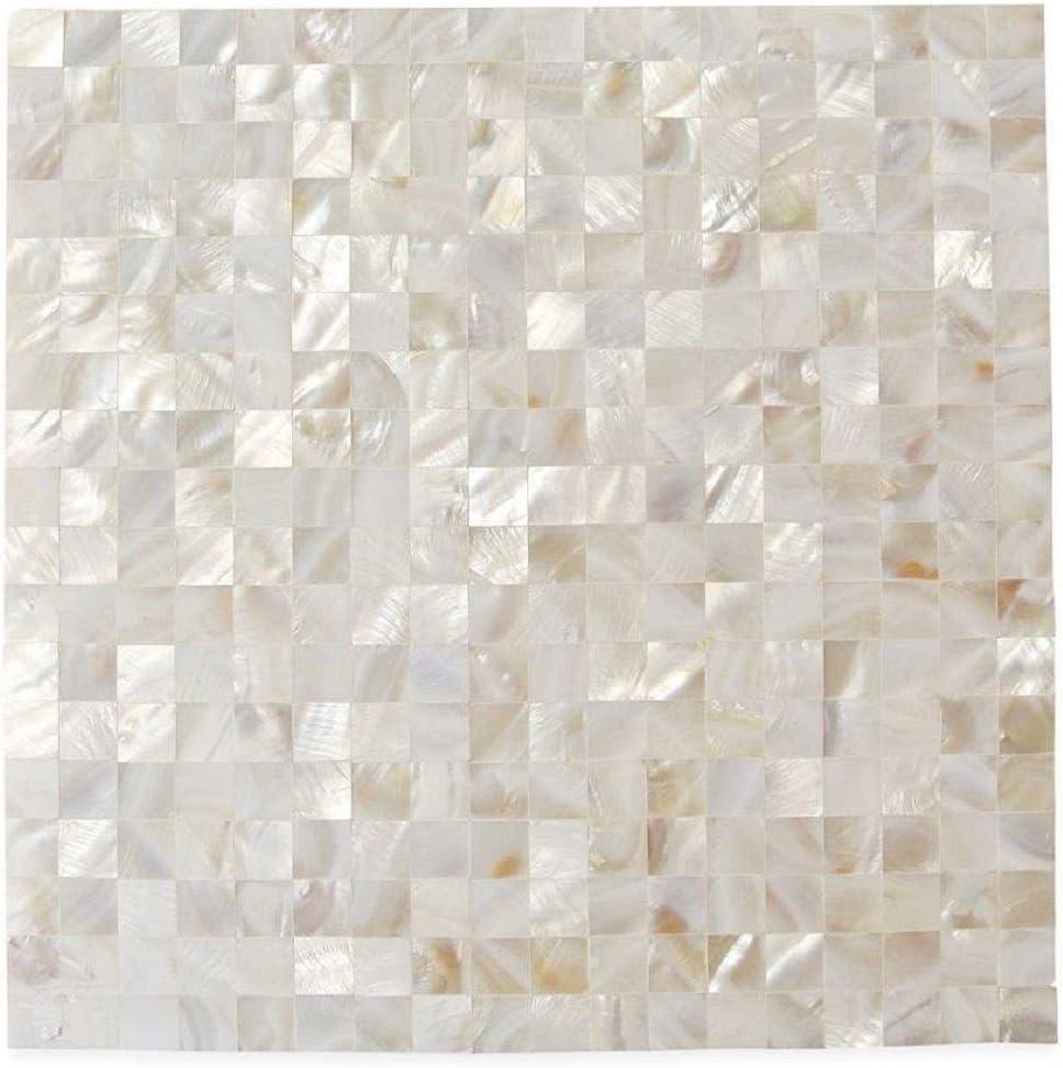 Lokahi 0.66" x 0.66" Seashell Frid Mosaic Wall Tile