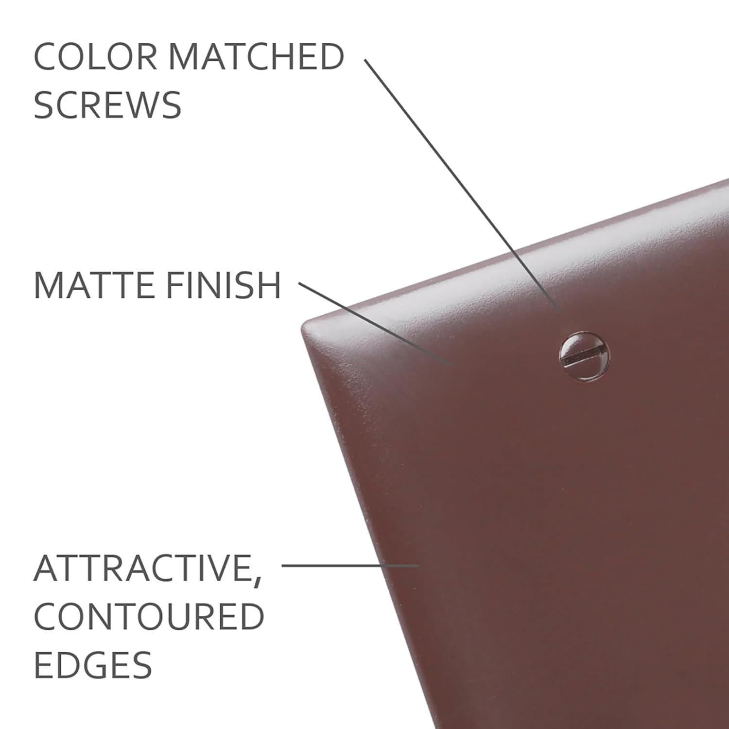 Pass and Seymour TP262 Brown Two Gang Decorator Wall Plate