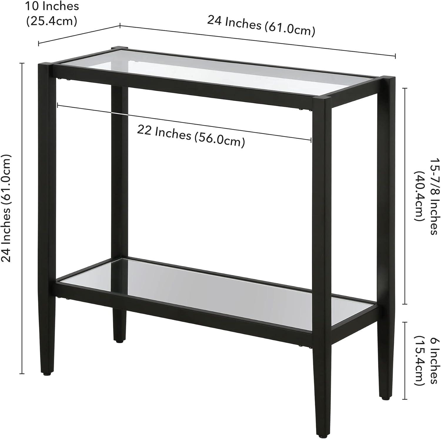 Glass Top End Table