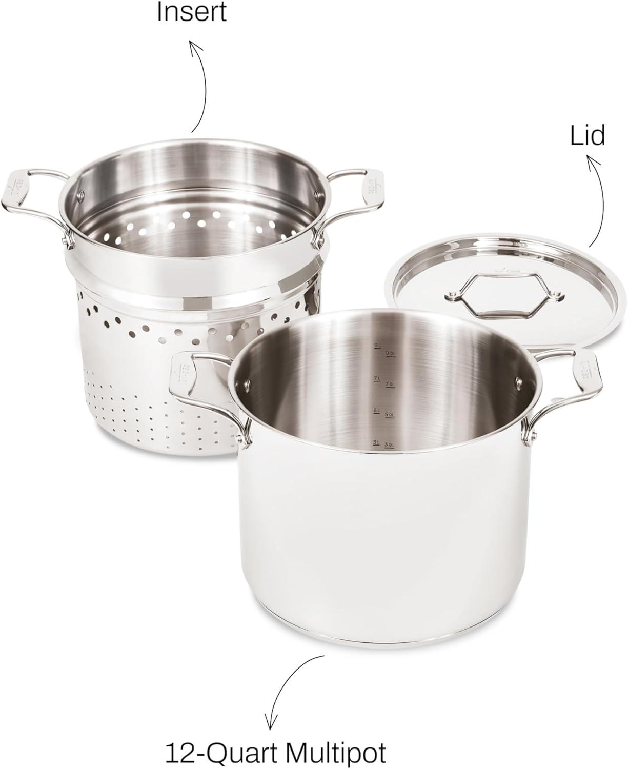 12-Quart Stainless Steel Multipot with Basket Insert