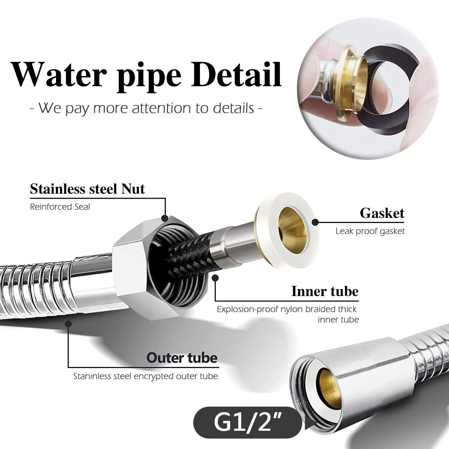 Faucet Bidet Sprayer for Toilet - with Faucet Splitter, 59 inch Hose and Hook up, Sink for Kitchen or Bathroom