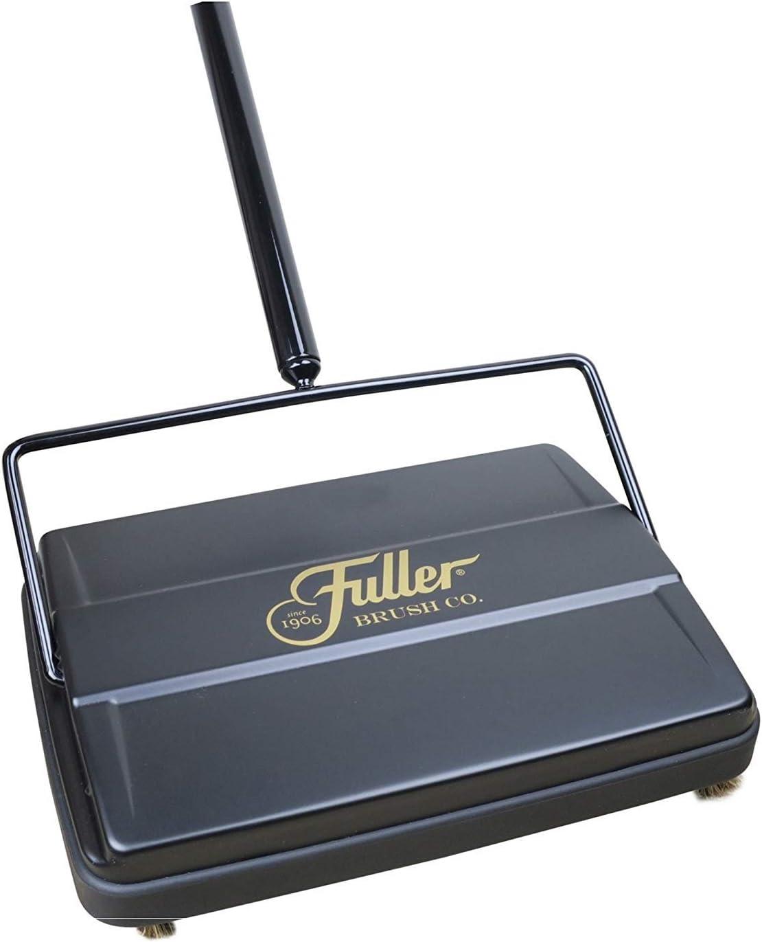 Black Metal Electrostatic Carpet and Floor Sweeper