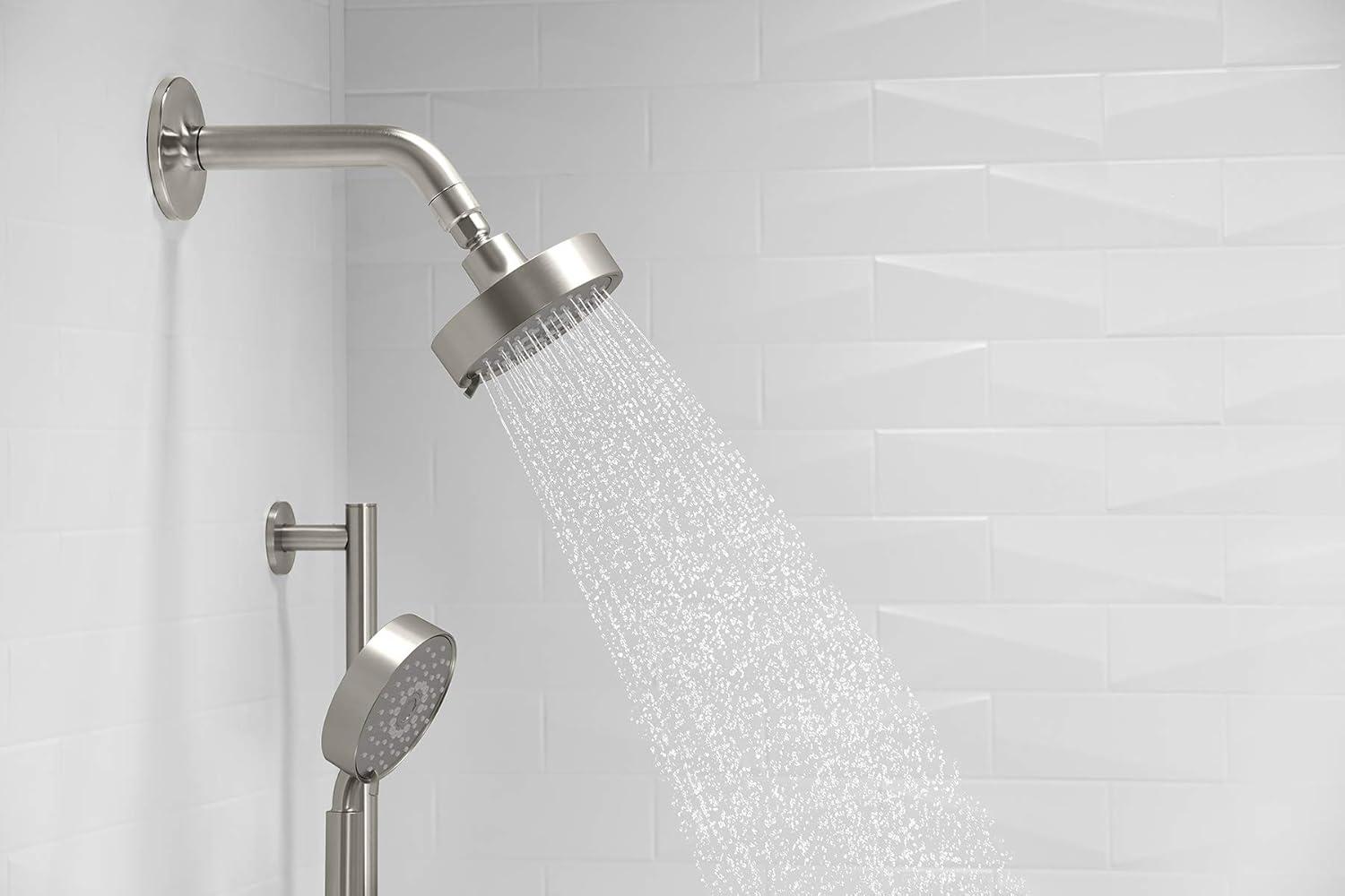 Kohler Purist 2.5 Gpm Multifunction Wall Mount Showerhead, Three Spray Settings, 5.5" High Pressure Spray Head