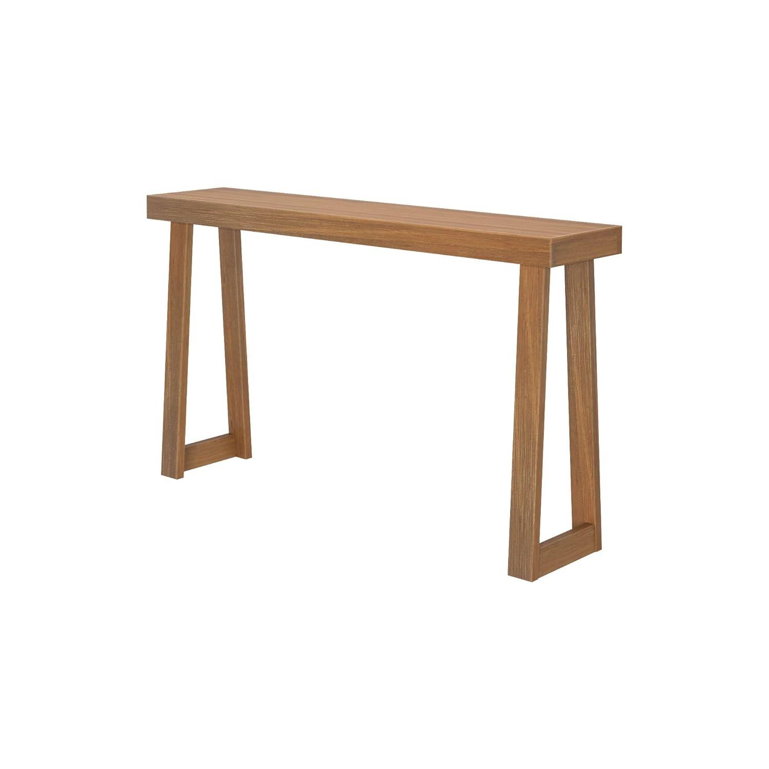 Plank+Beam Solid Wood 56" Console Table, Classic Entryway Table, Narrow Foyer Table