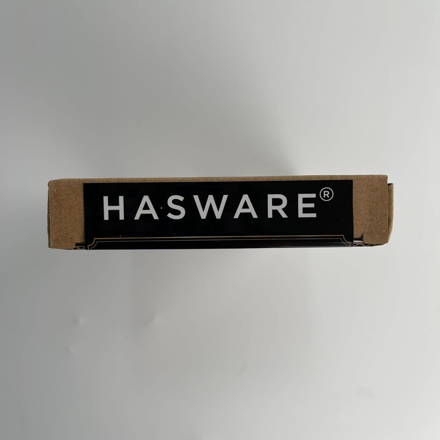 HASWARE 5Inch Black 5'' H Metal House Number