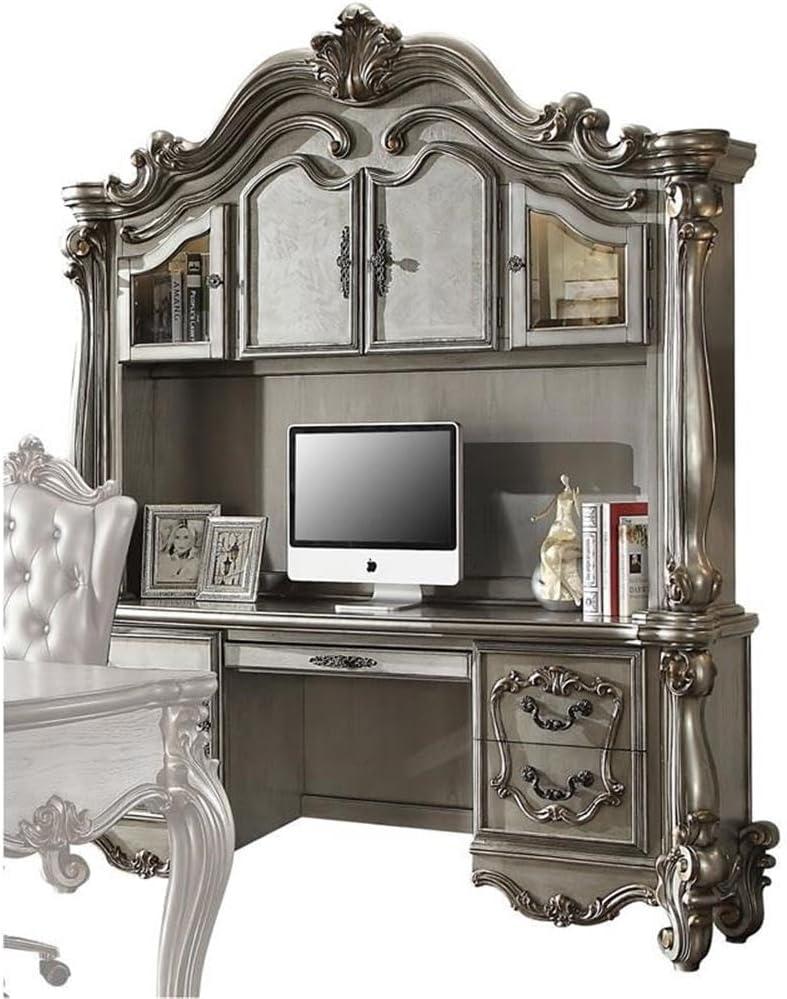 Versailles Computer Desk & Hutch with File Storage, Claw Feet - Acme Furniture